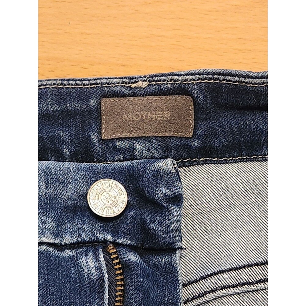 Women's Mother Denim Jeans Size 30 Waisted Looker Ankle Fray Tongue in Chic 1411 - Picture 16 of 16